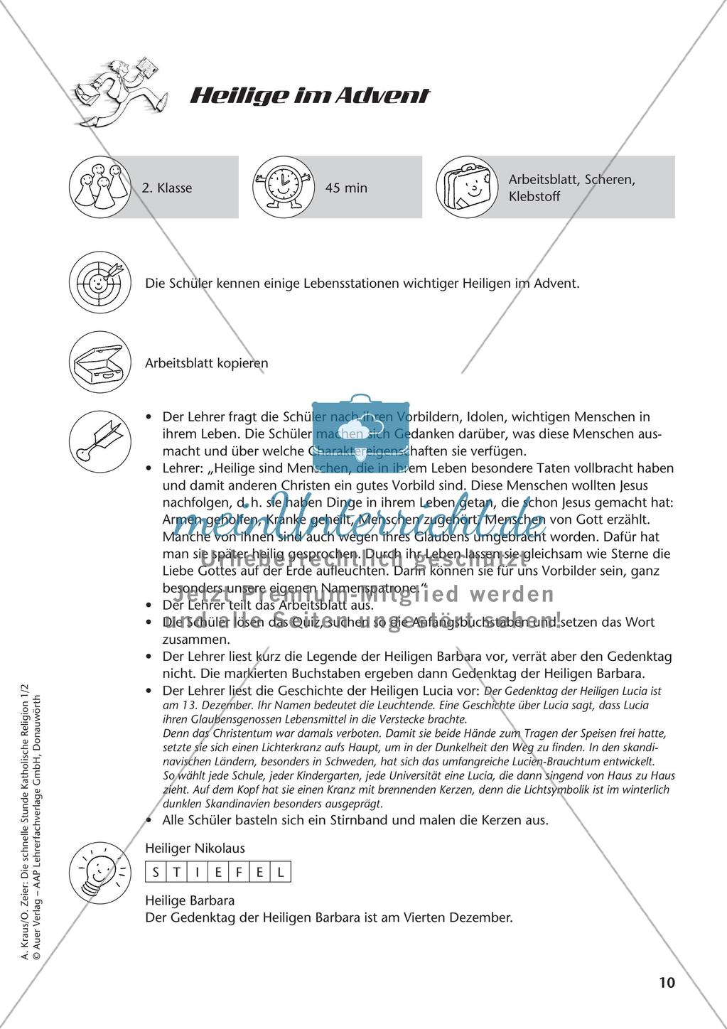 Die schnelle Stunde Kath. Religion: Klasse 2 Preview 12