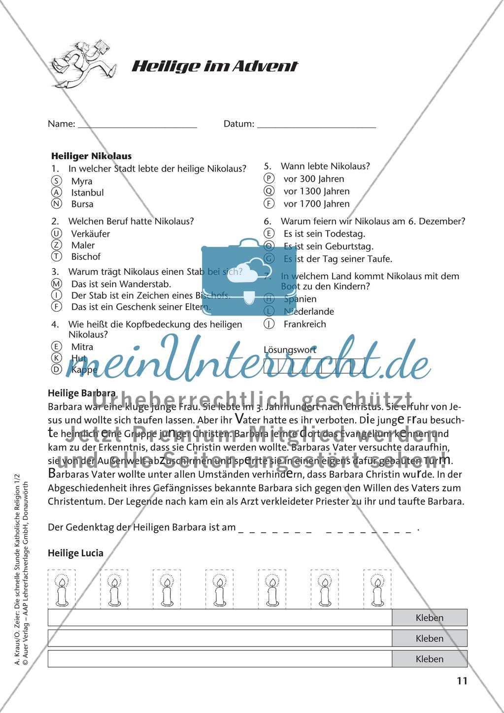 Die schnelle Stunde Kath. Religion: Klasse 2 Preview 13