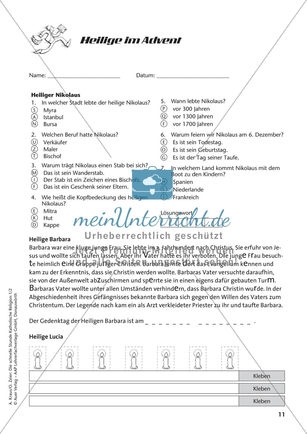 Die schnelle Stunde Kath. Religion: Klasse 2 Preview 13