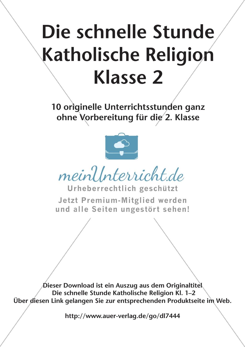 Die schnelle Stunde Kath. Religion: Klasse 2 Preview 2