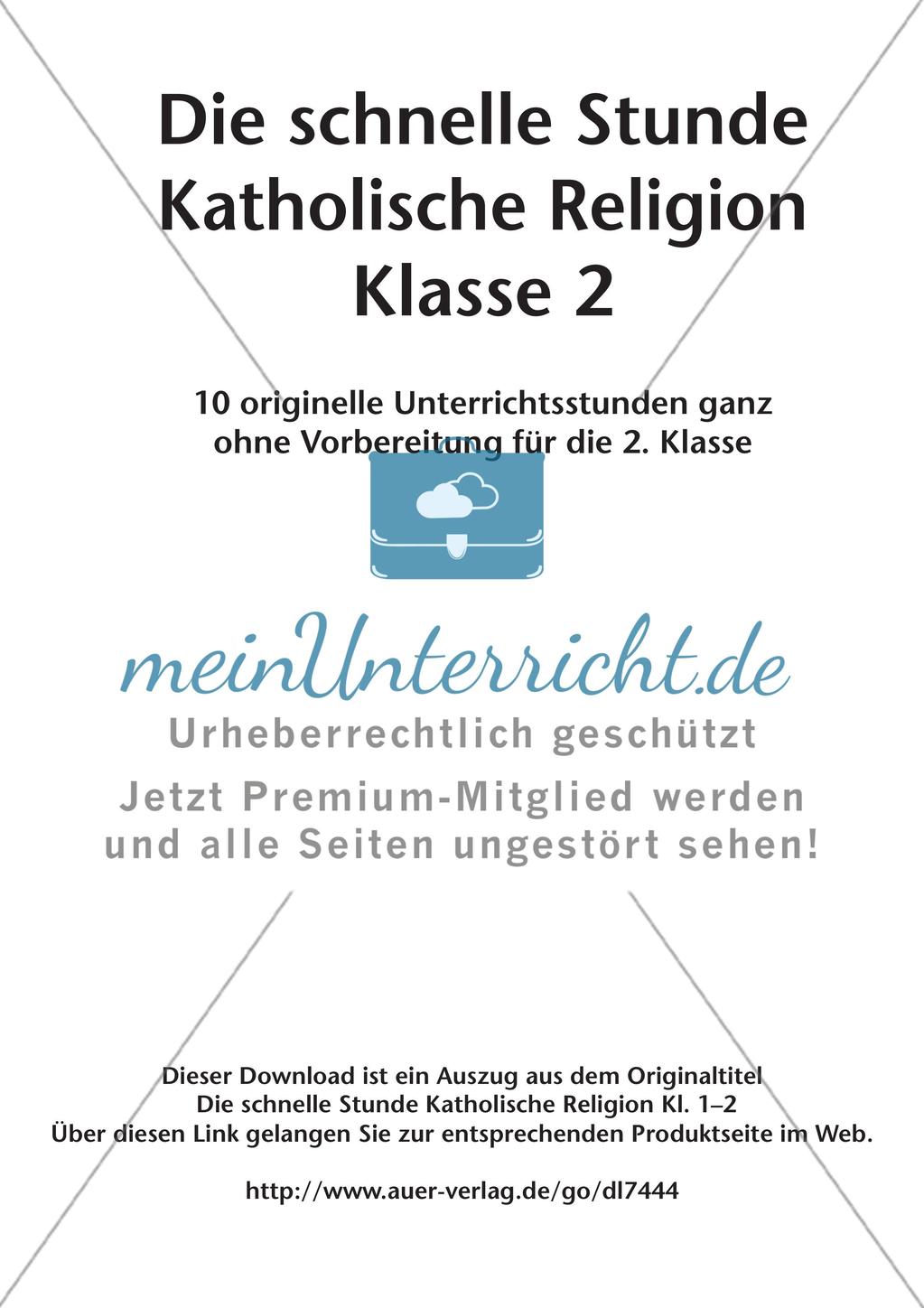 Die schnelle Stunde Kath. Religion: Klasse 2 Preview 2