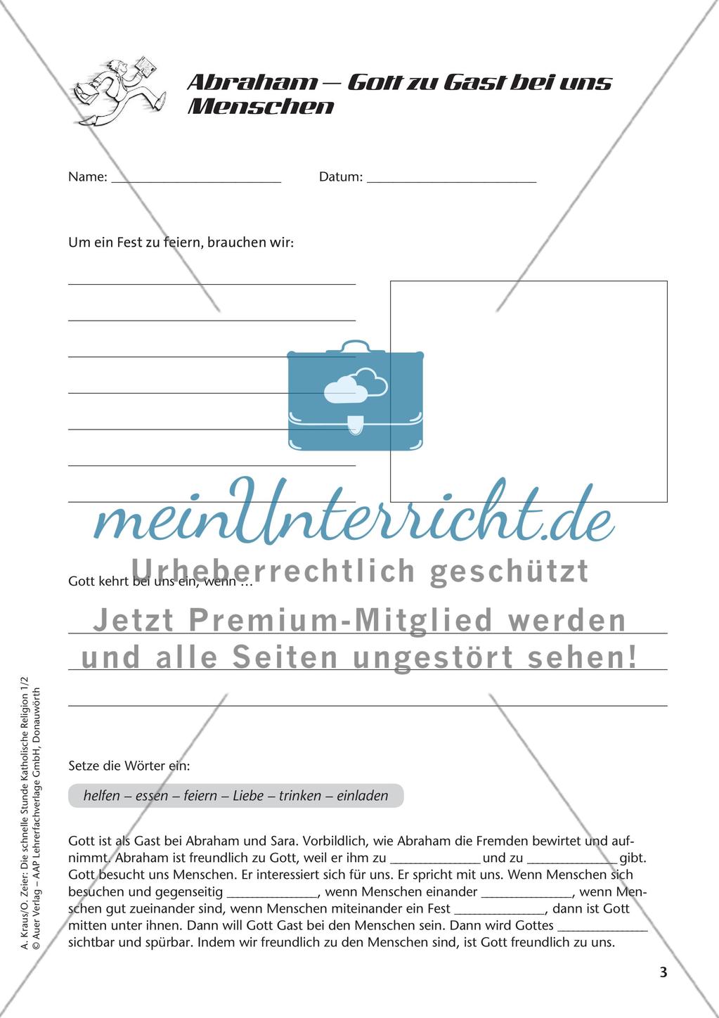 Die schnelle Stunde Kath. Religion: Klasse 2 Preview 5