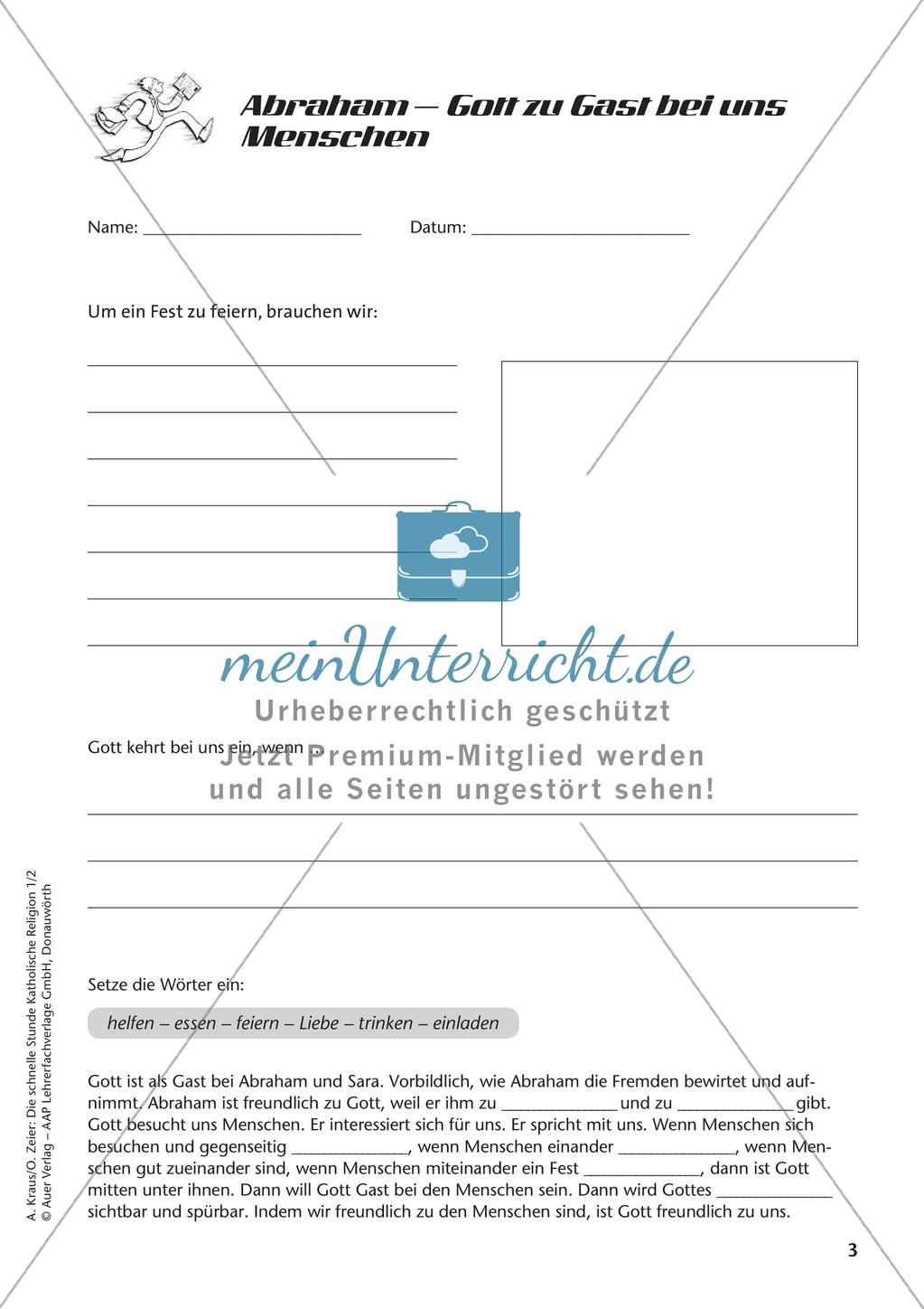 Die schnelle Stunde Kath. Religion: Klasse 2 Preview 5