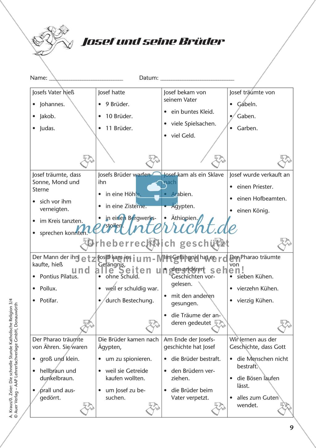 Die schnelle Stunde Kath. Religion: Klasse 3 Preview 11