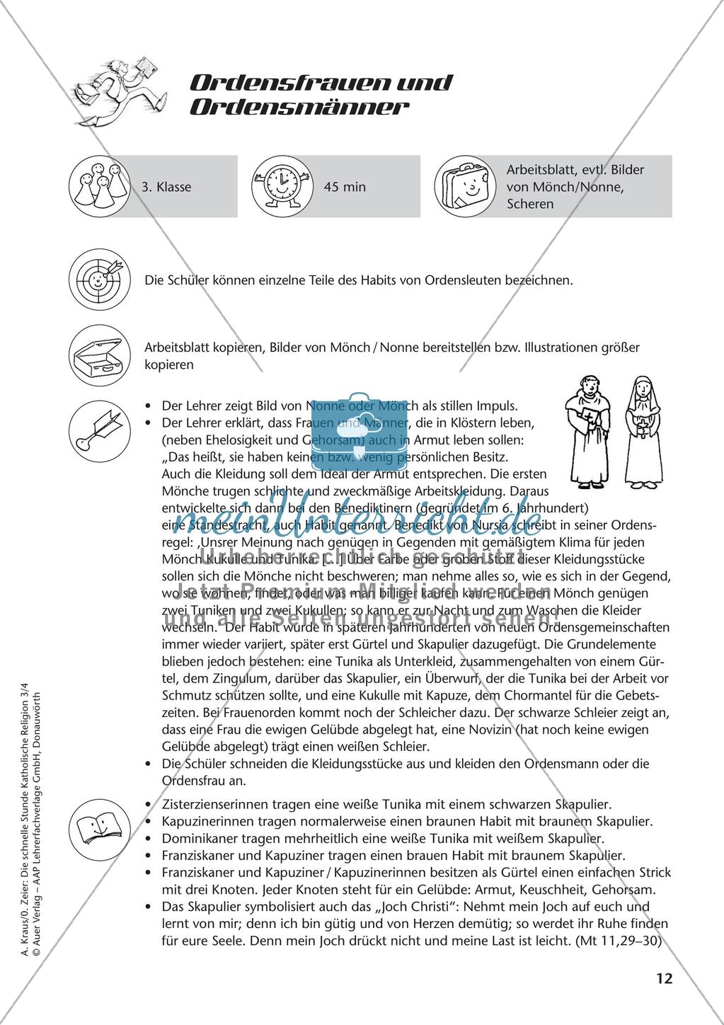 Die schnelle Stunde Kath. Religion: Klasse 3 Preview 14