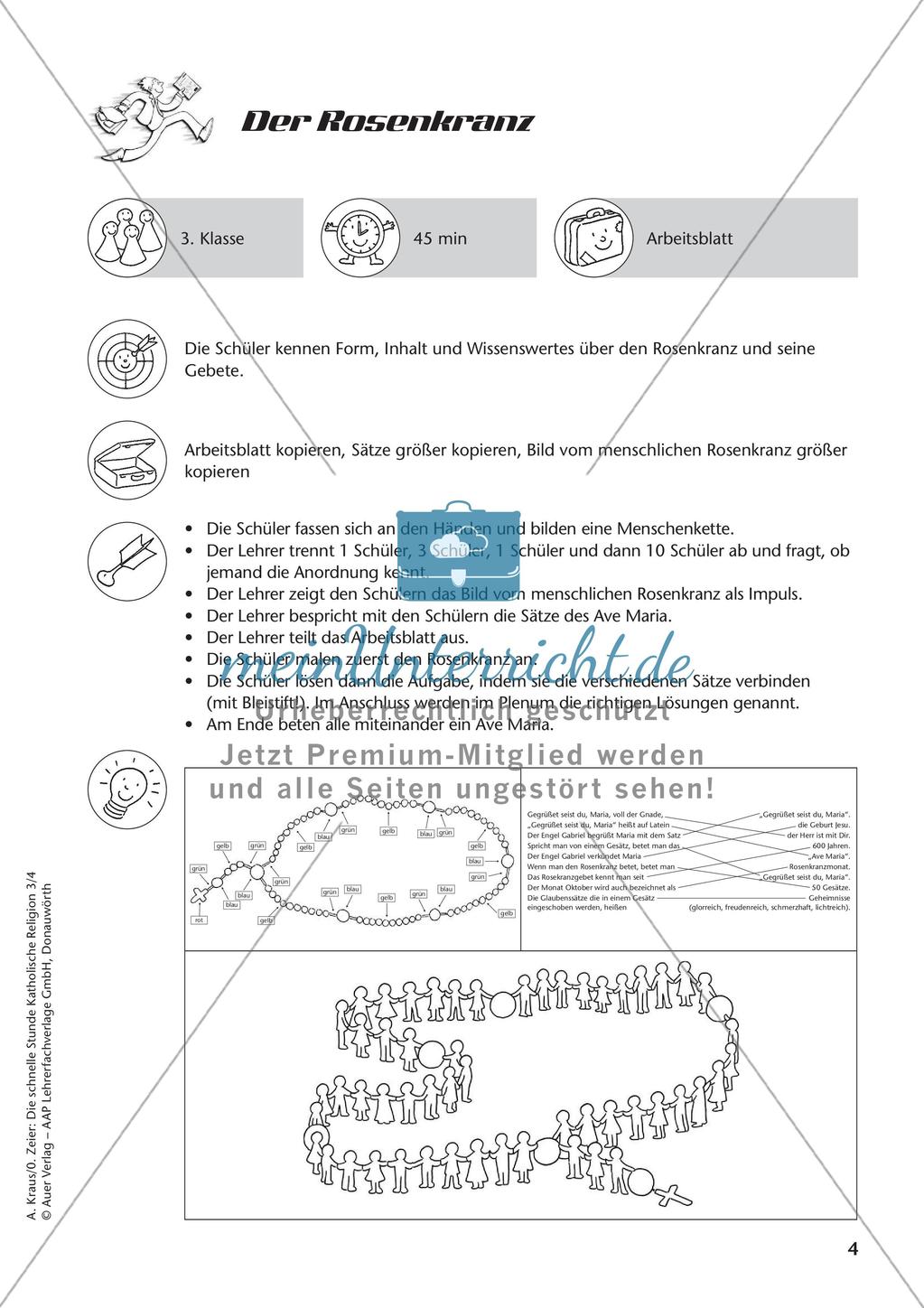 Die schnelle Stunde Kath. Religion: Klasse 3 Preview 6