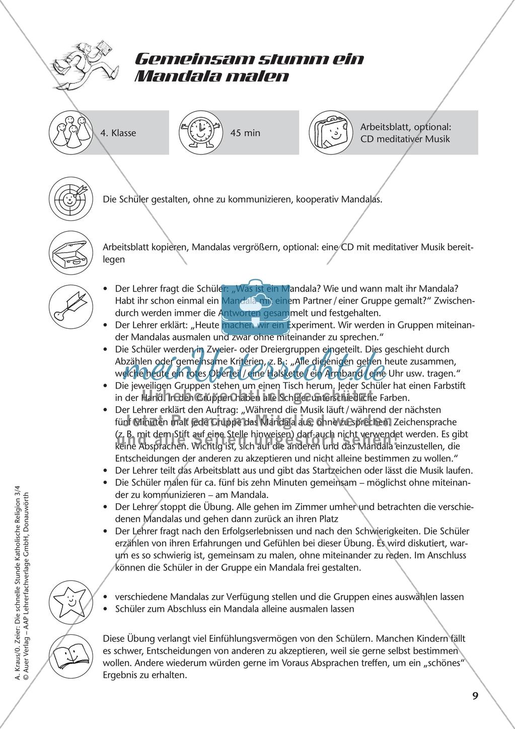 Die schnelle Stunde Kath. Religion: Klasse 4 Preview 11