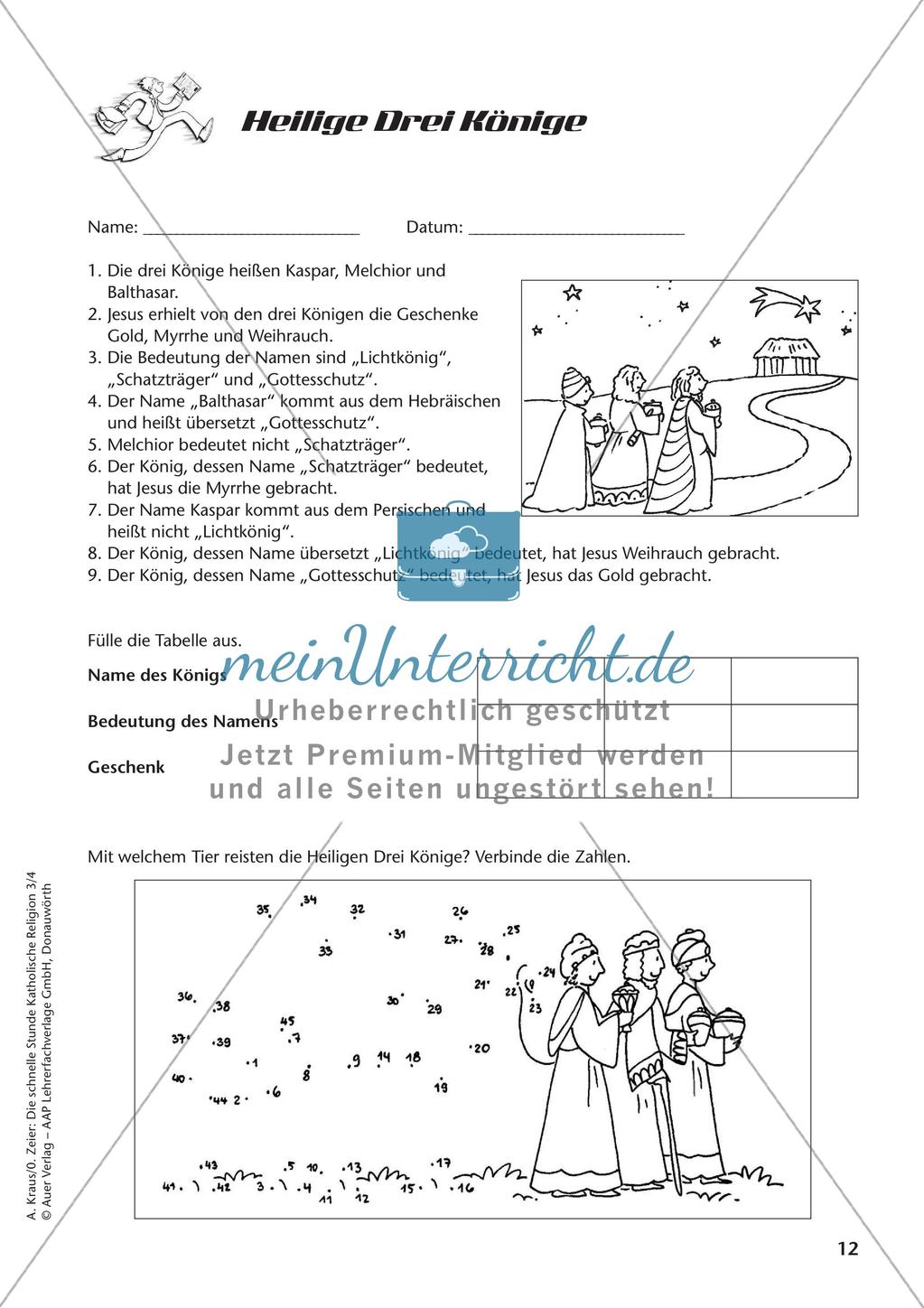 Die schnelle Stunde Kath. Religion: Klasse 4 Preview 14