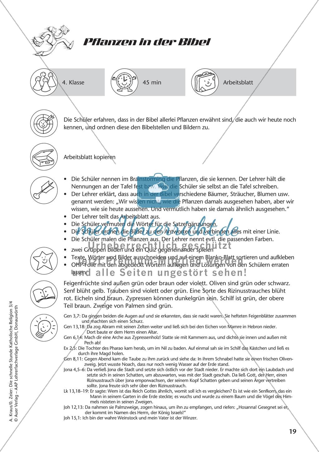 Die schnelle Stunde Kath. Religion: Klasse 4 Preview 21