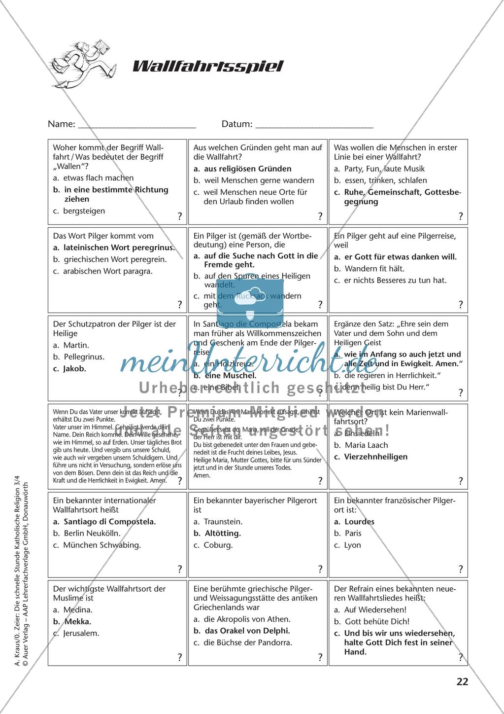 Die schnelle Stunde Kath. Religion: Klasse 4 Preview 24
