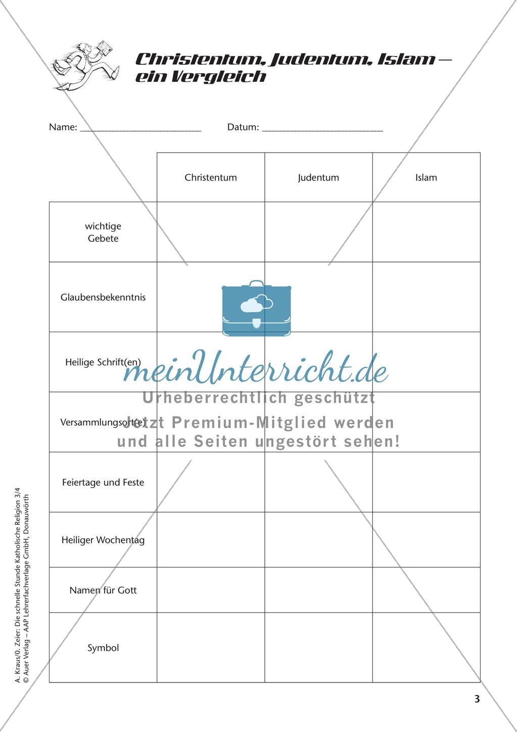 Die schnelle Stunde Kath. Religion: Klasse 4 Preview 5