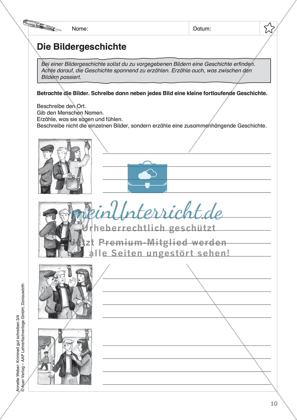 Erzählungen schreiben zum Thema Kriminalgeschichten Preview 12