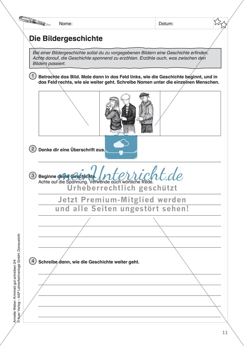 Erzählungen schreiben zum Thema Kriminalgeschichten Preview 13