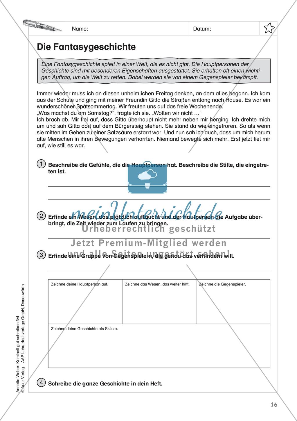 Erzählungen schreiben zum Thema Kriminalgeschichten Preview 18