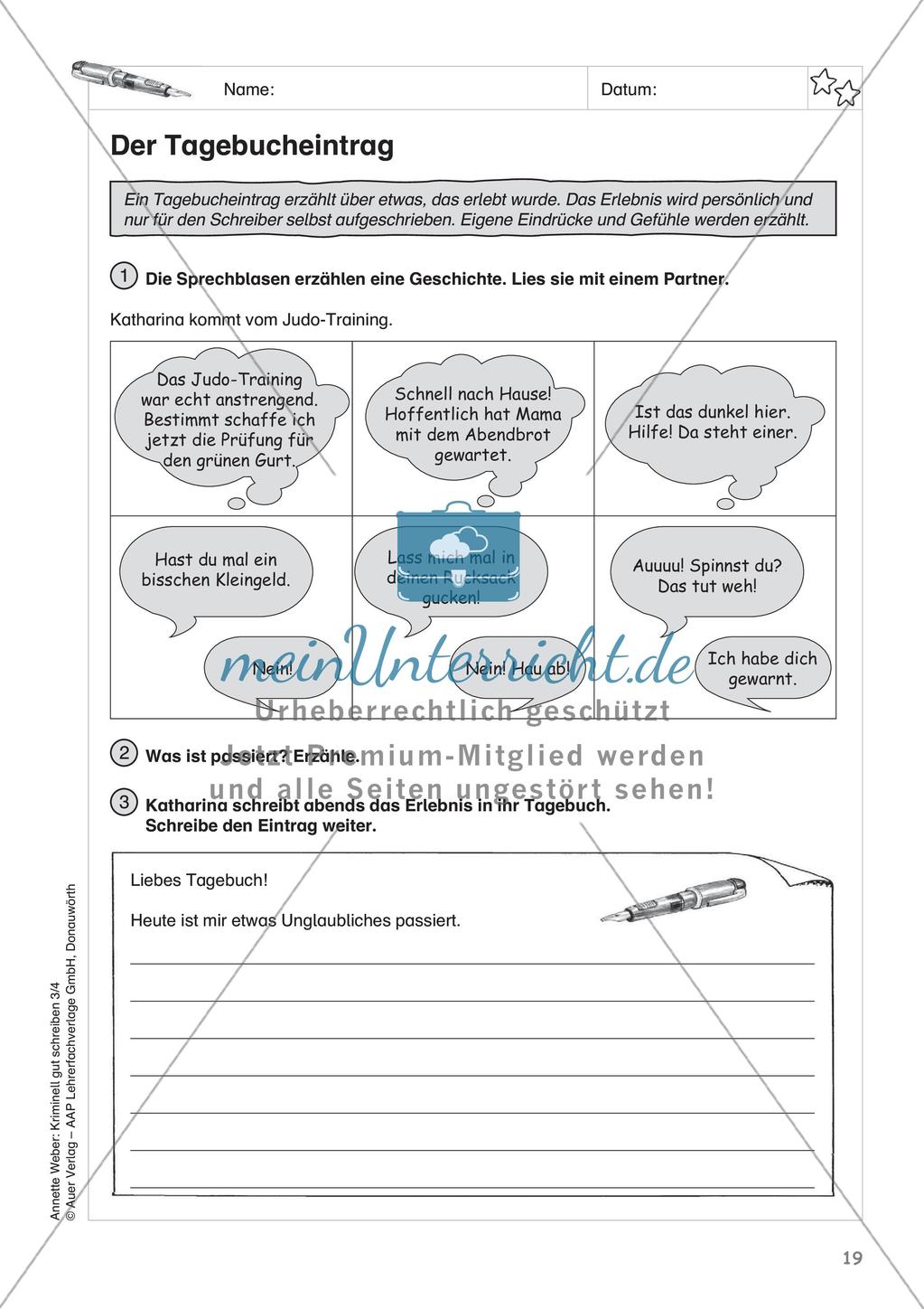 Erzählungen schreiben zum Thema Kriminalgeschichten Preview 21