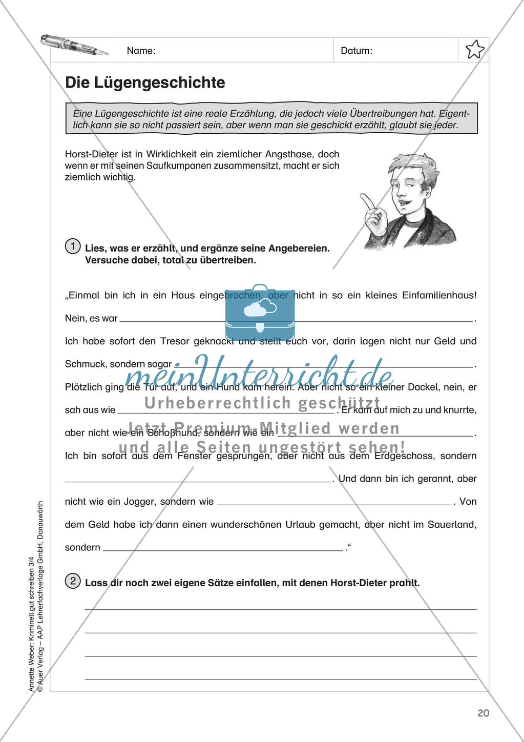 Erzählungen schreiben zum Thema Kriminalgeschichten Preview 22