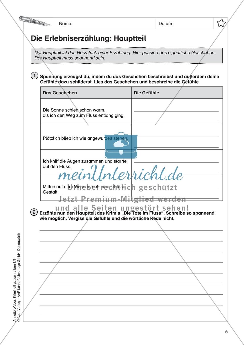 Erzählungen schreiben zum Thema Kriminalgeschichten Preview 8