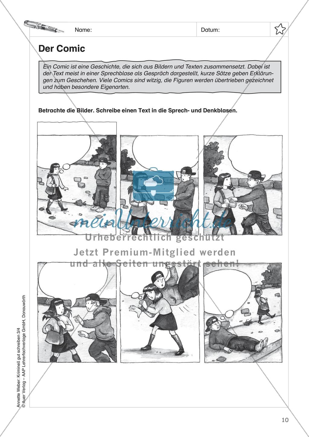 Kreatives Schreiben zum Thema Kriminalgeschichten Preview 12