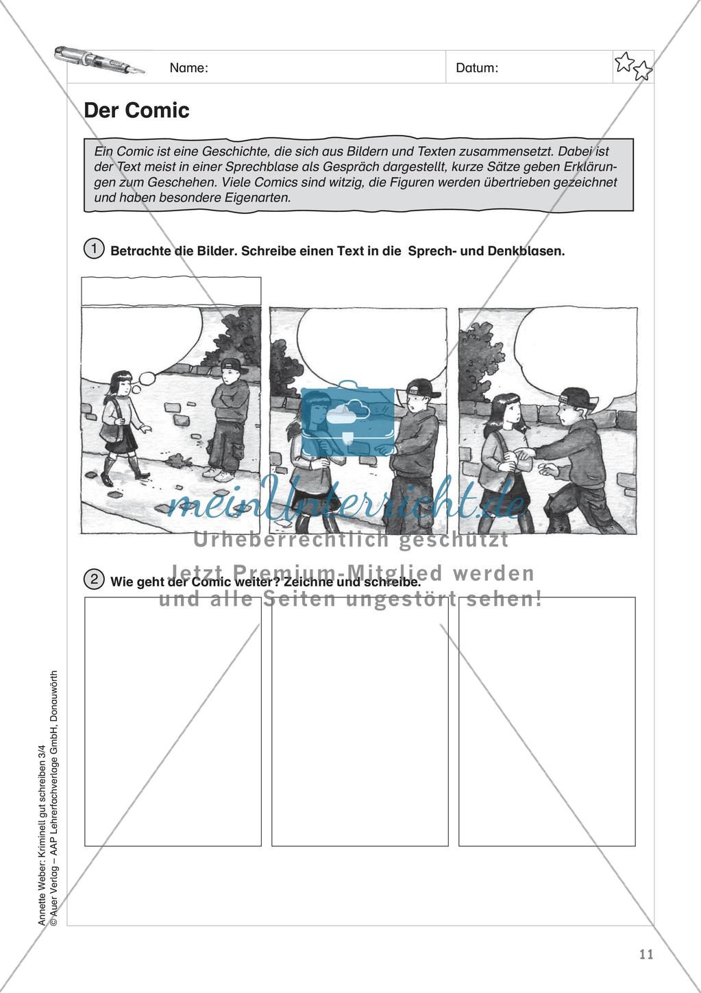 Kreatives Schreiben zum Thema Kriminalgeschichten Preview 13
