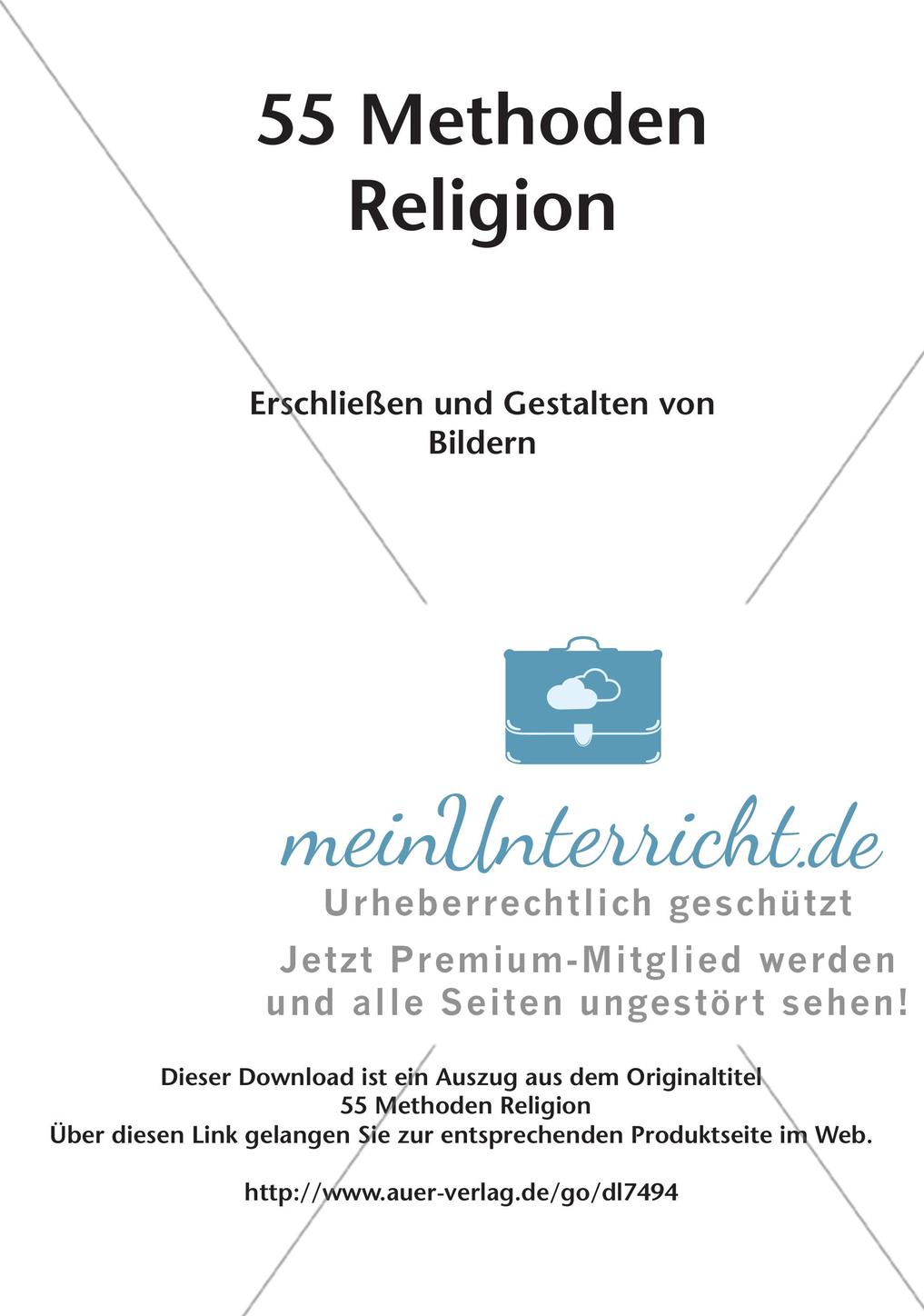 Methoden Religion: Erschließen und Gestalten von Bildern Preview 2