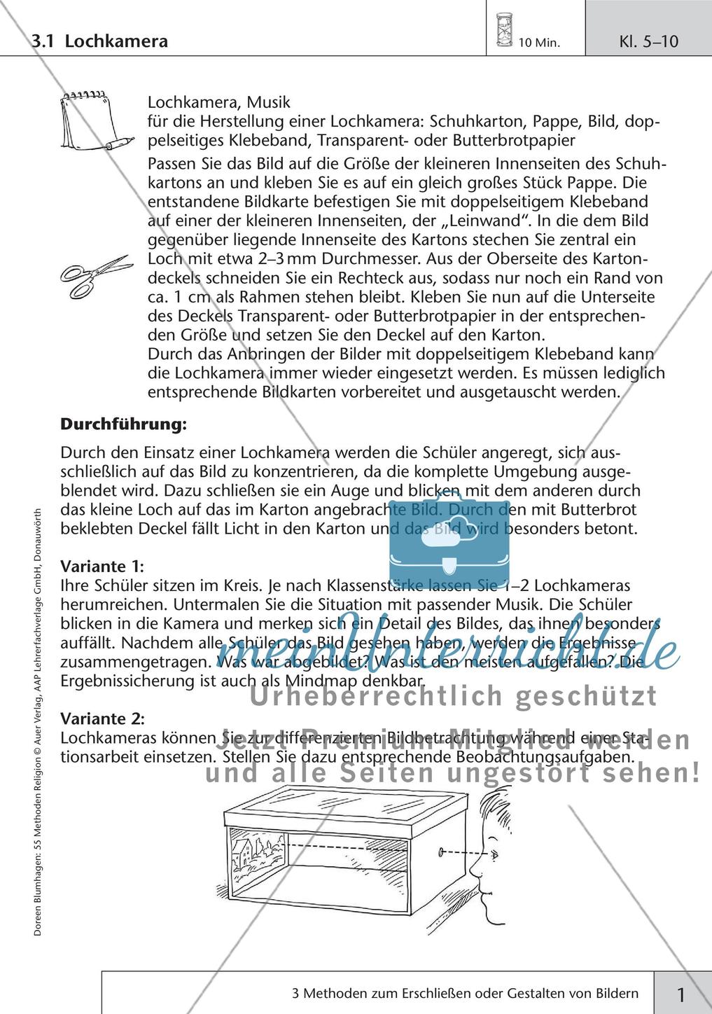 Methoden Religion: Erschließen und Gestalten von Bildern Preview 3