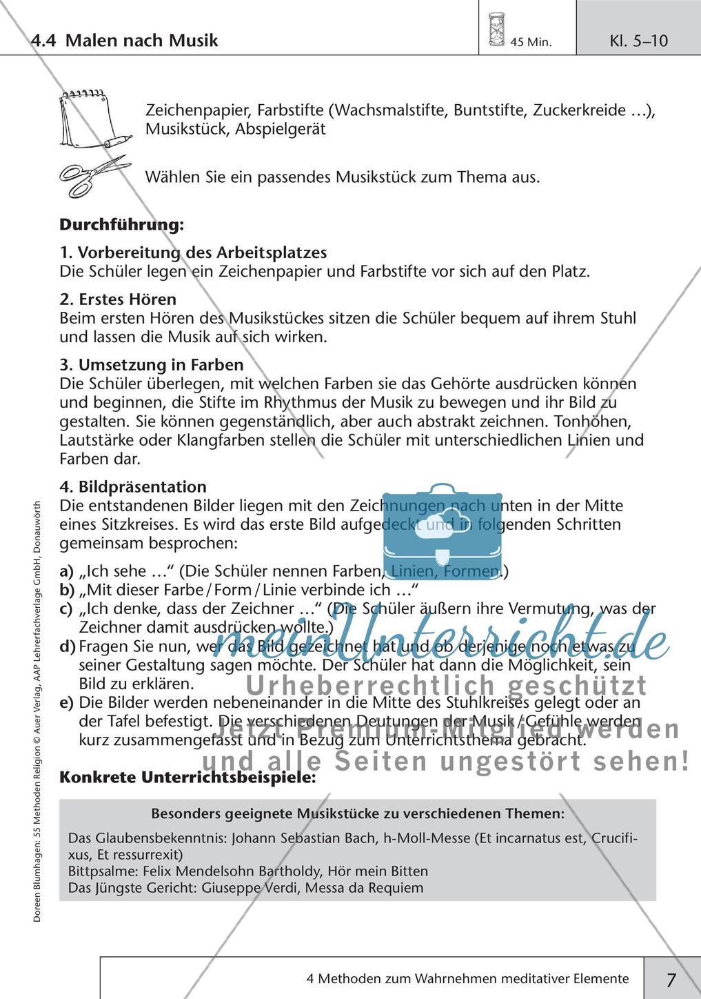Methoden Religion: Wahrnehmen meditativer Elemente Preview 9