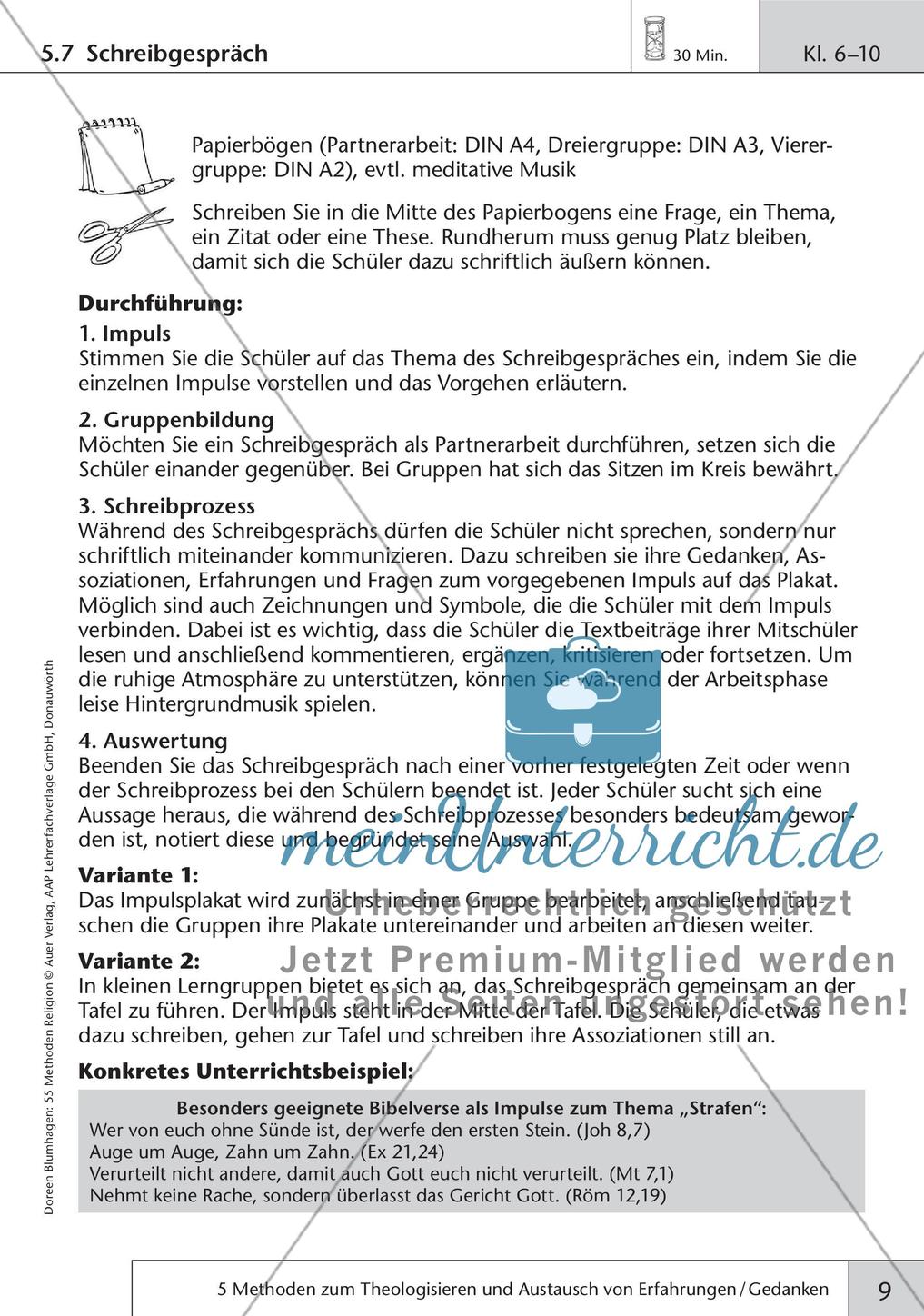 Methoden Religion: Theologisieren und Gedankenaustausch Preview 11