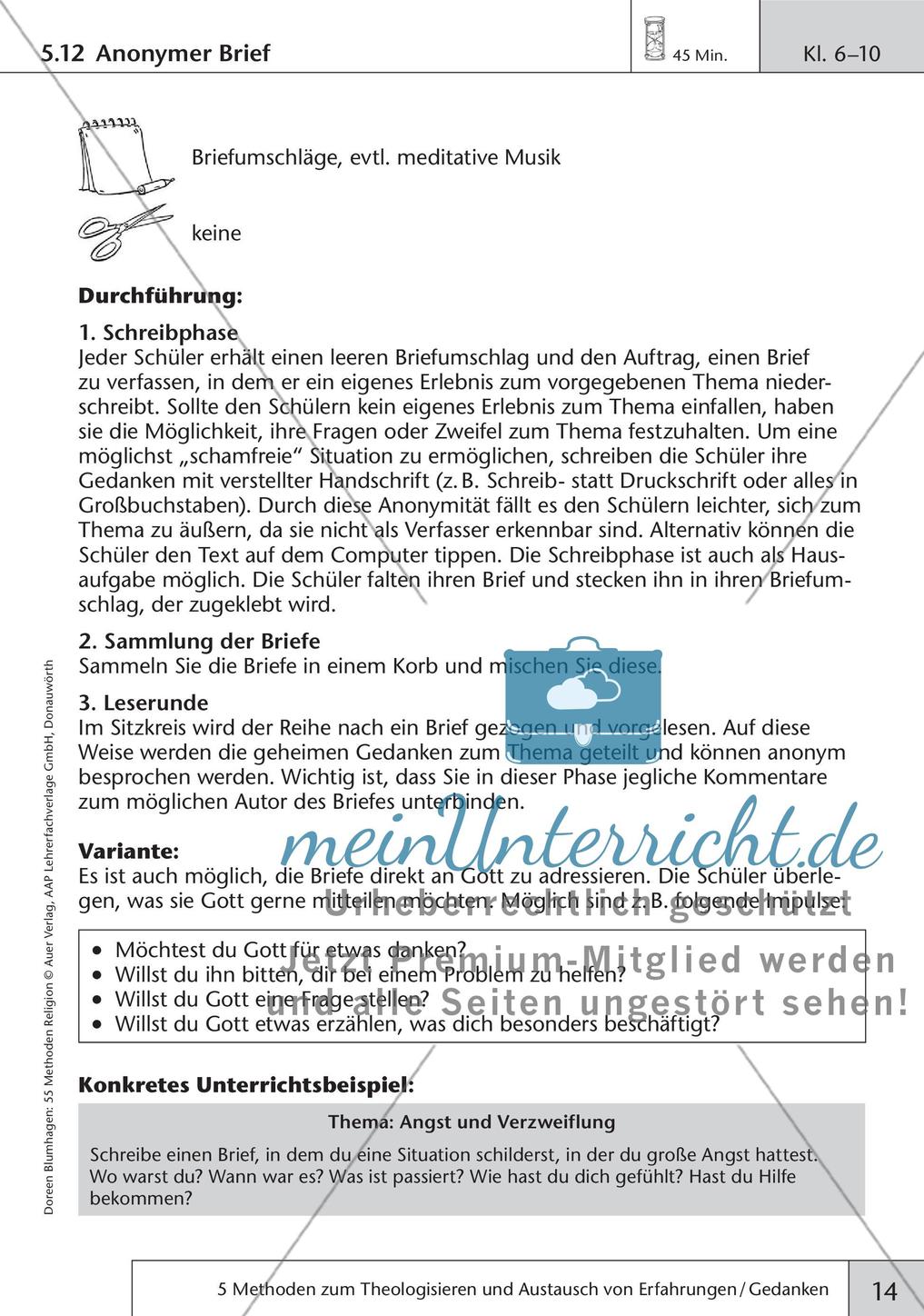 Methoden Religion: Theologisieren und Gedankenaustausch Preview 16