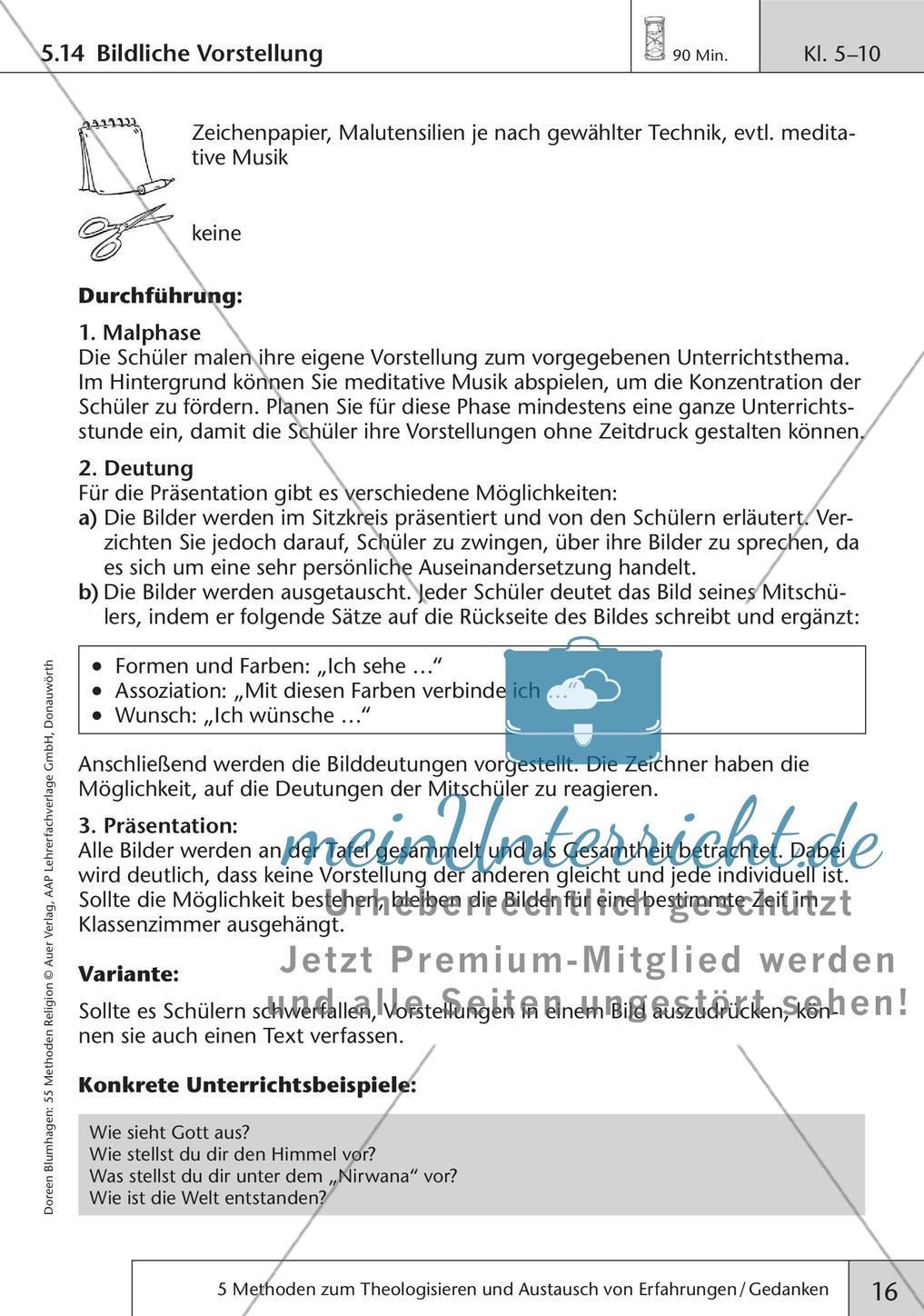 Methoden Religion: Theologisieren und Gedankenaustausch Preview 18