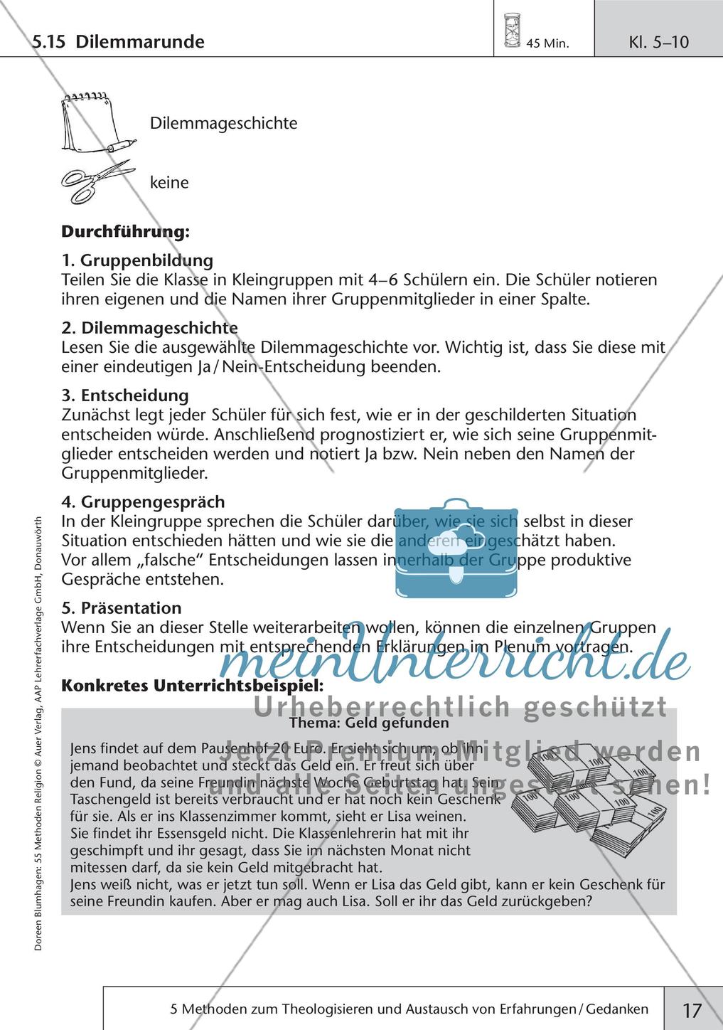 Methoden Religion: Theologisieren und Gedankenaustausch Preview 19