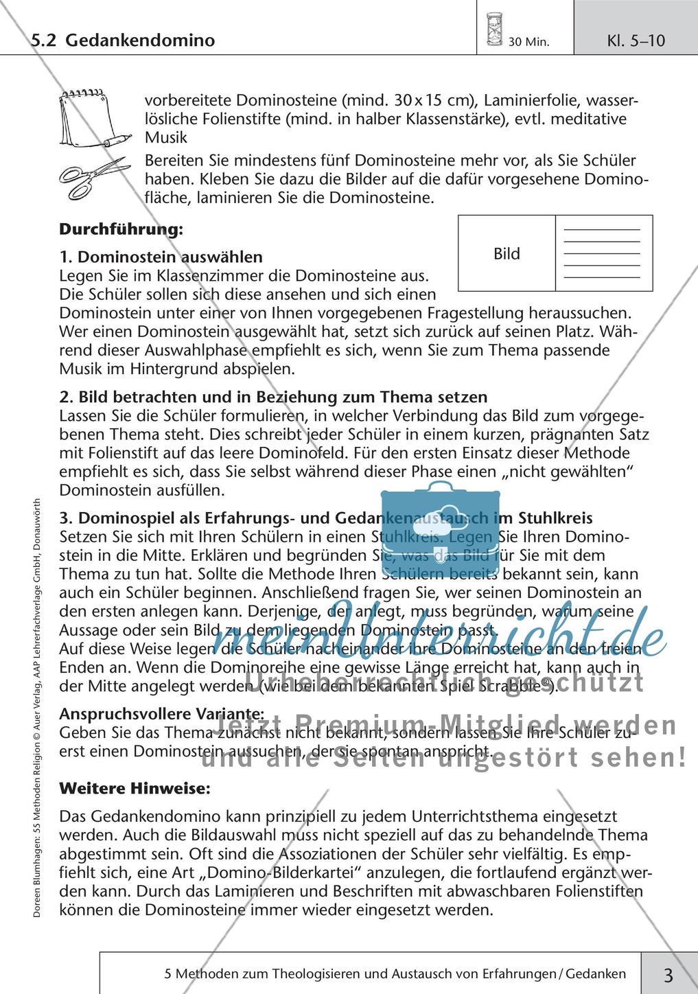 Methoden Religion: Theologisieren und Gedankenaustausch Preview 5