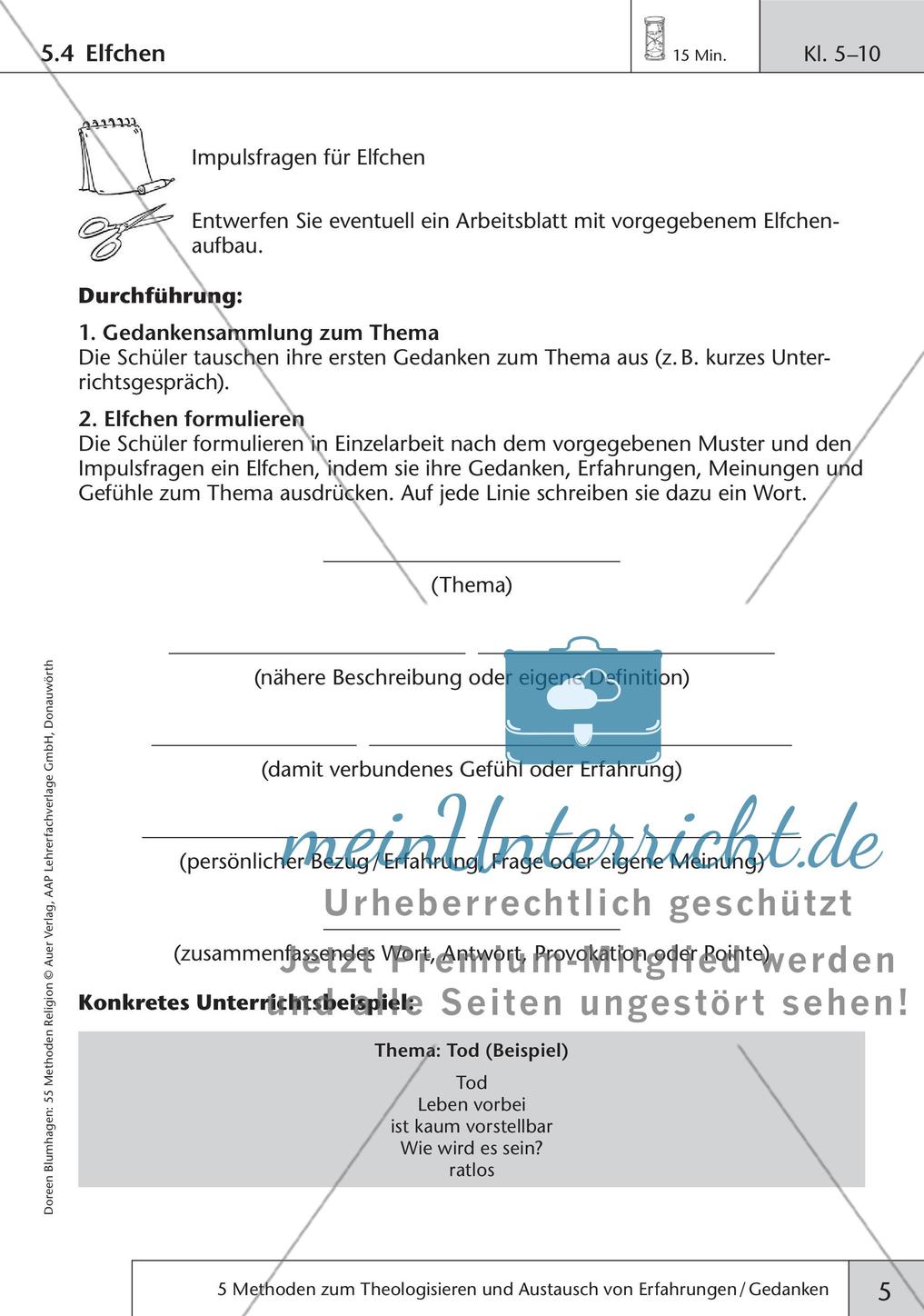 Methoden Religion: Theologisieren und Gedankenaustausch Preview 7