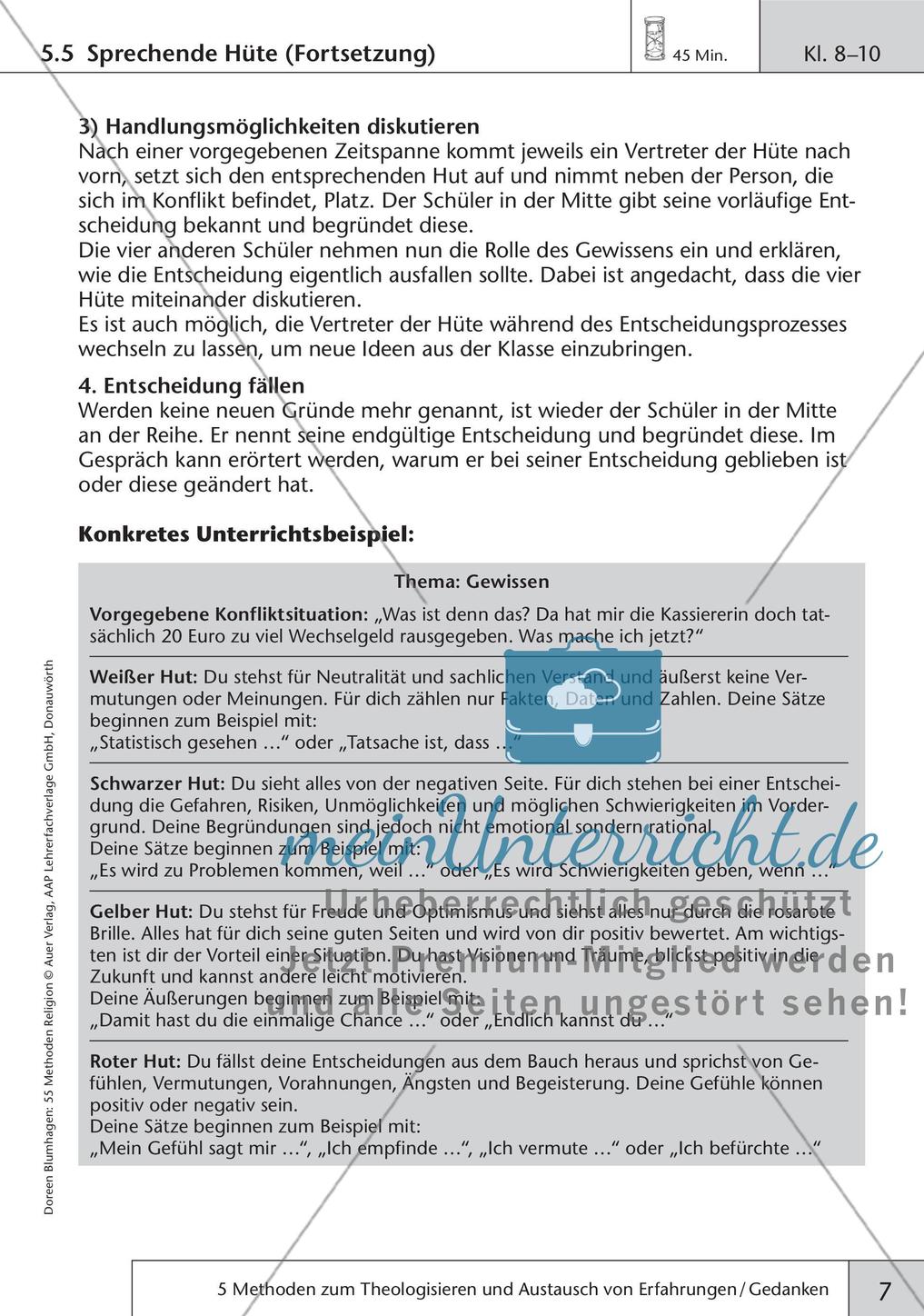Methoden Religion: Theologisieren und Gedankenaustausch Preview 9