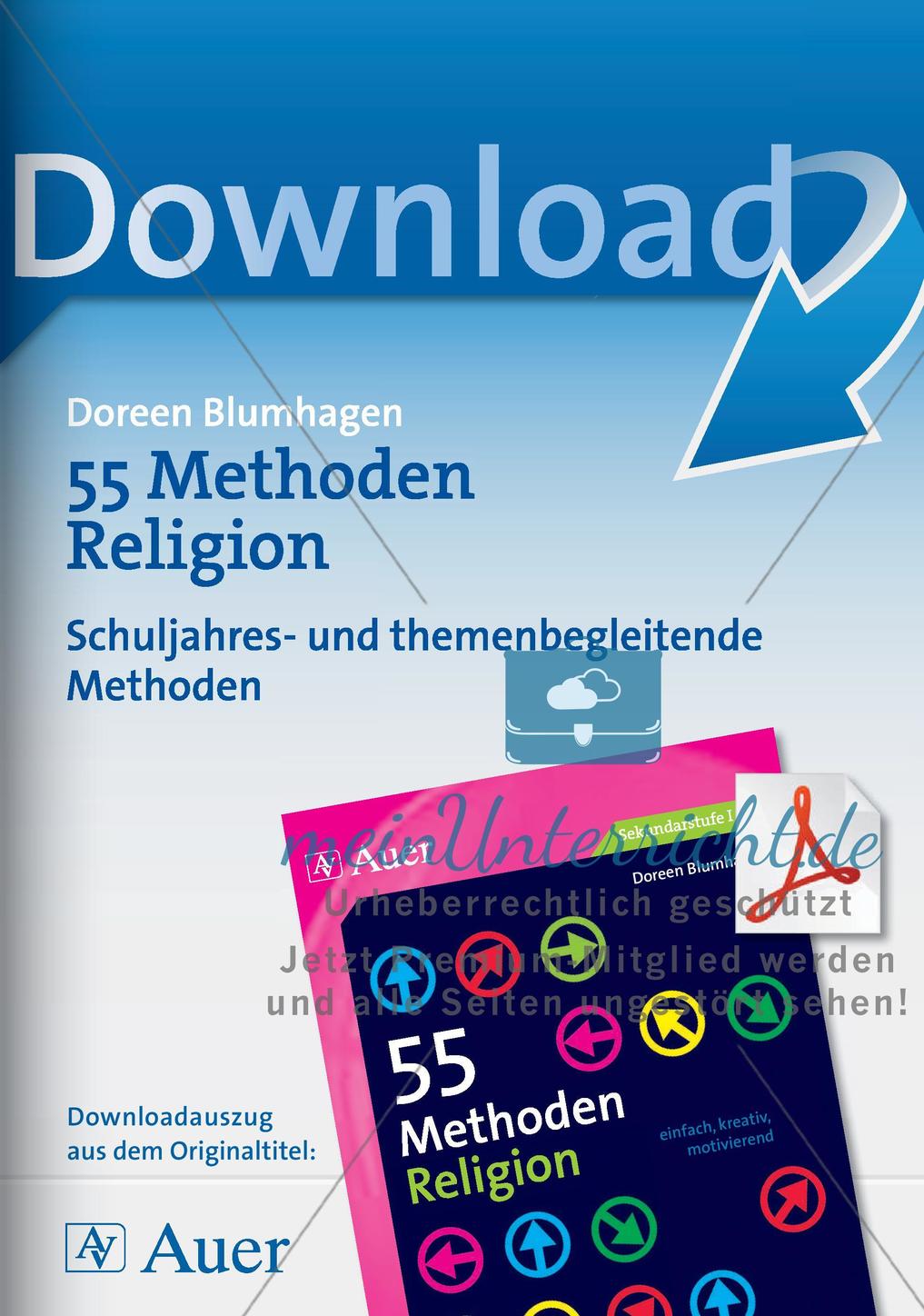 Methoden Religion: Schuljahres- und themenbegleitende Methoden Preview 1