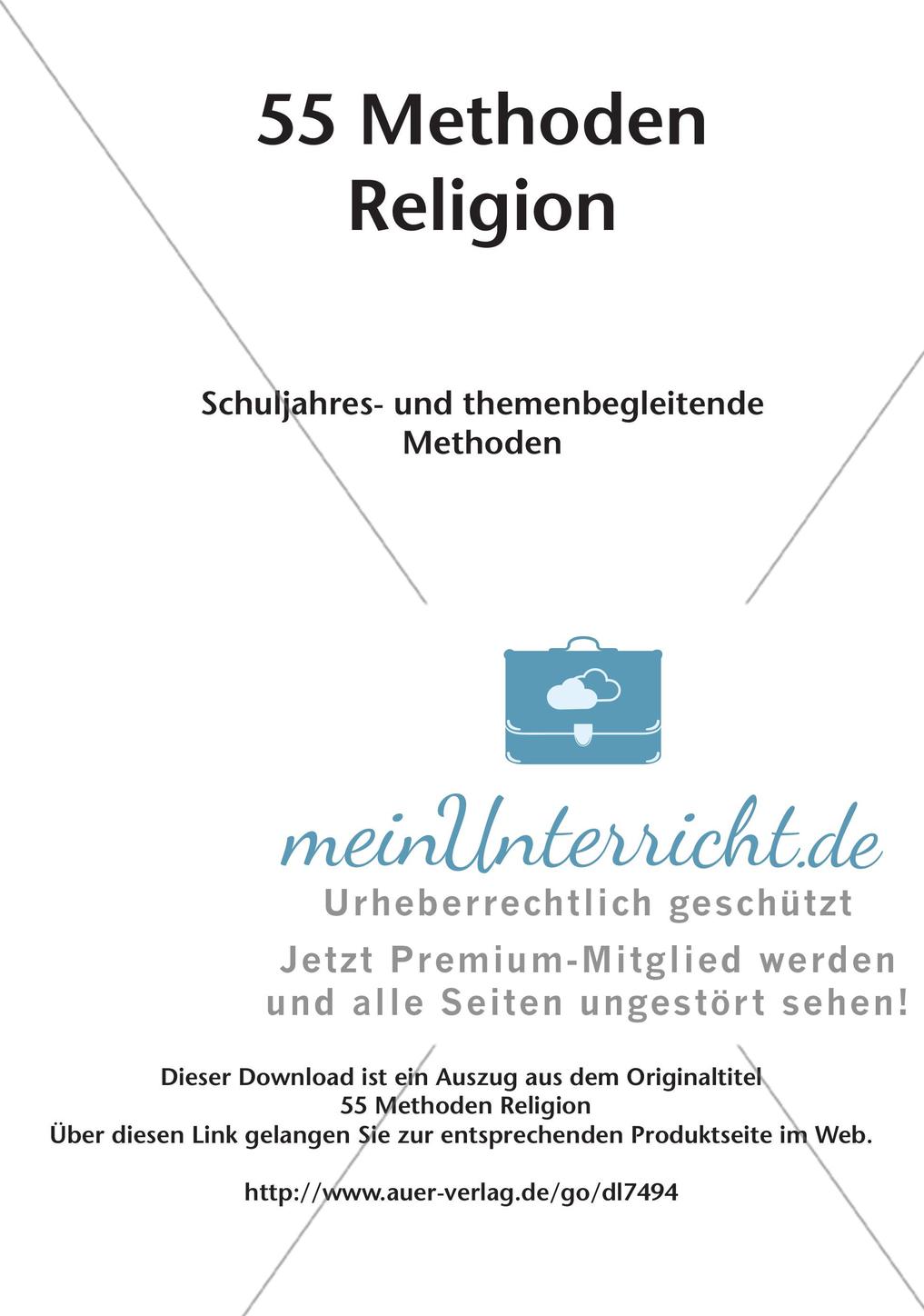 Methoden Religion: Schuljahres- und themenbegleitende Methoden Preview 2