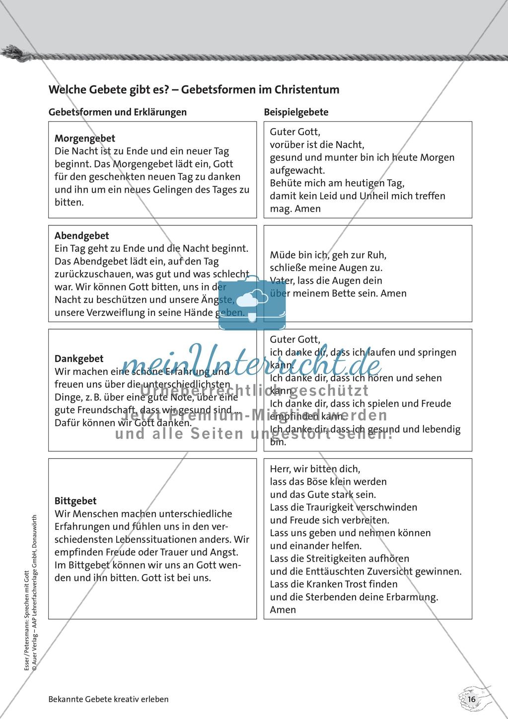 Sprechen mit Gott: Bekannte Gebete kreativ erleben Preview 18