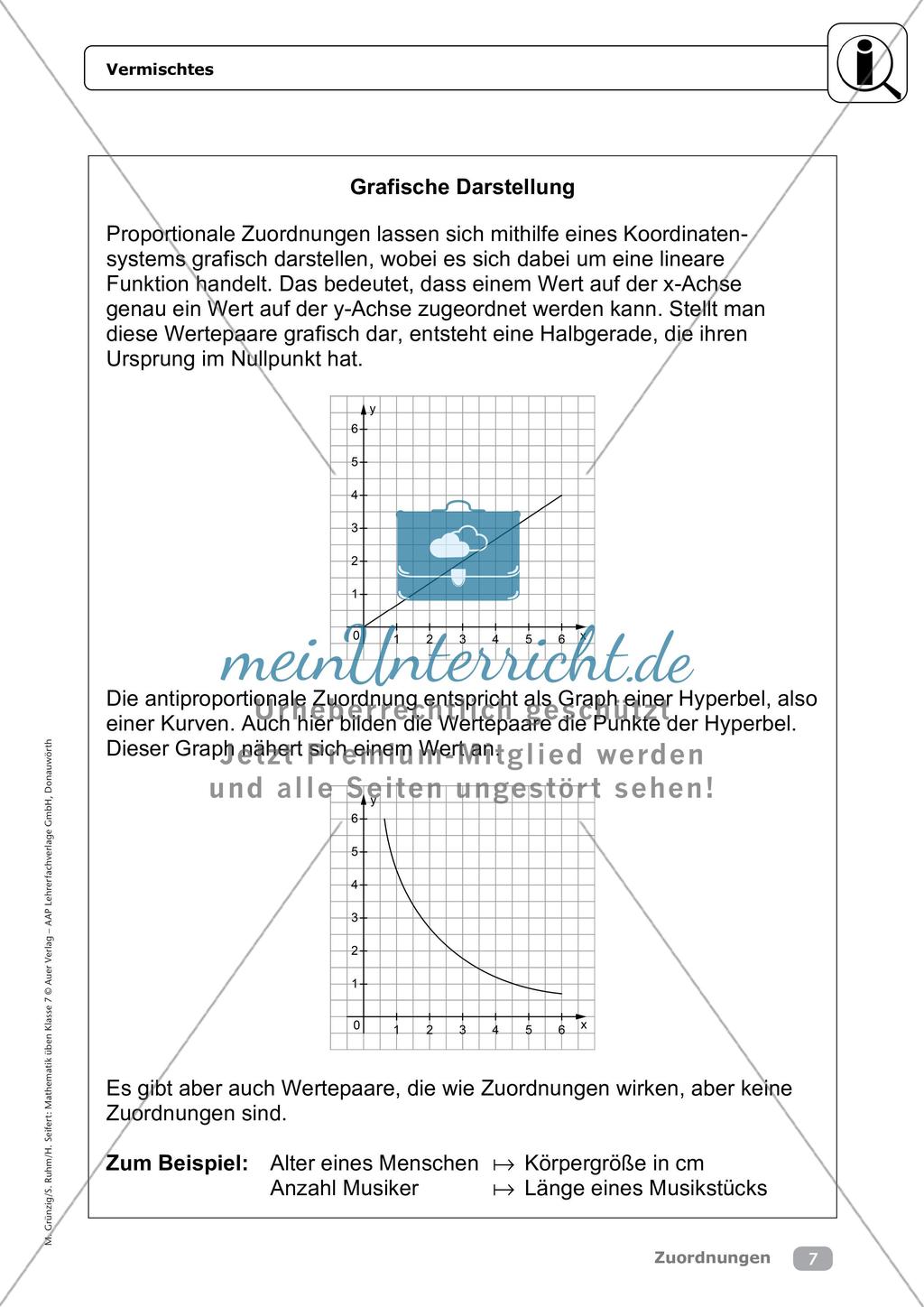 Mathematik üben: Zuordnungen Preview 9