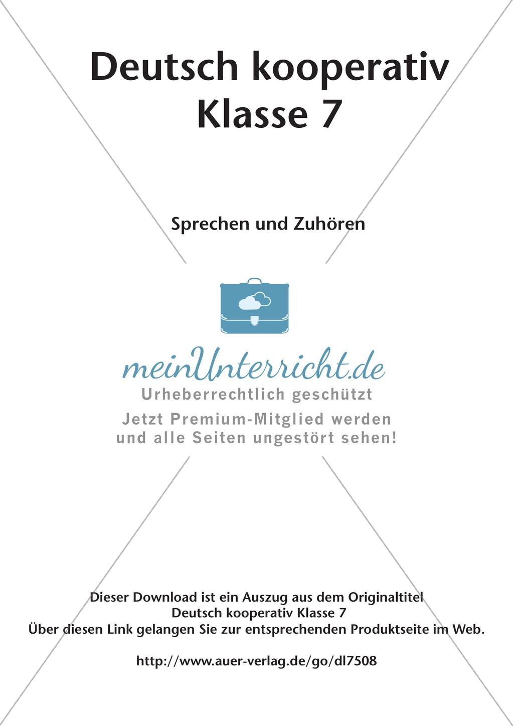 Deutsch kooperativ: Sprechen und Zuhören Preview 2