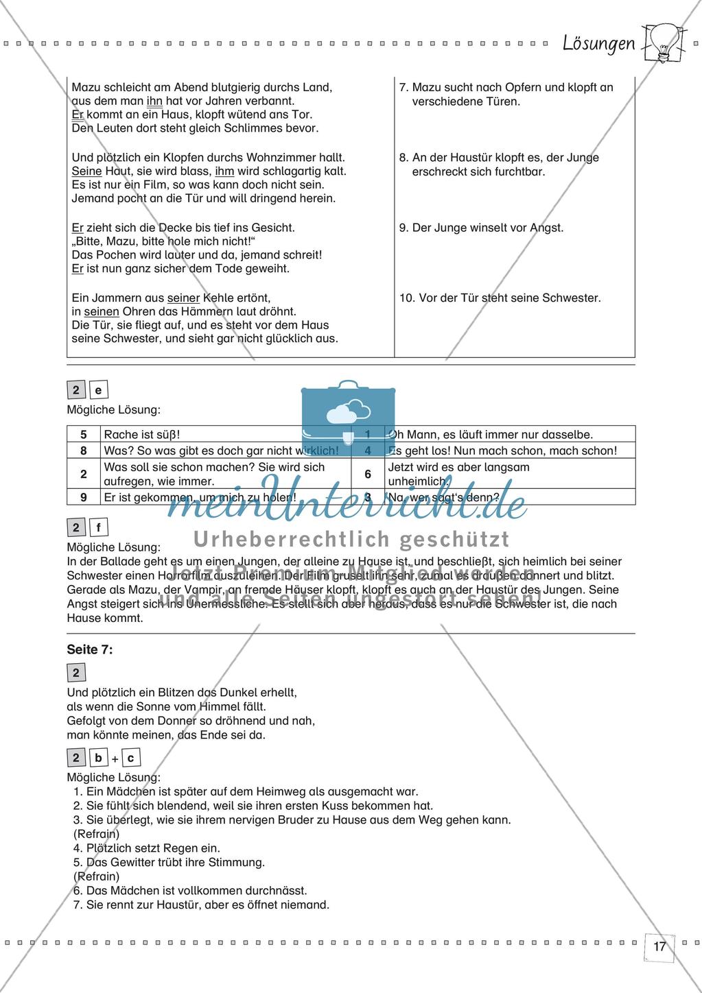 Deutsch kooperativ: Balladen lesen und erschließen Preview 19