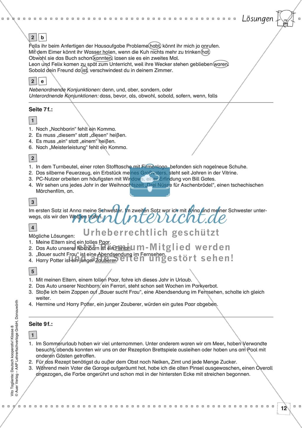 Deutsch kooperativ: Kommasetzung üben Preview 14