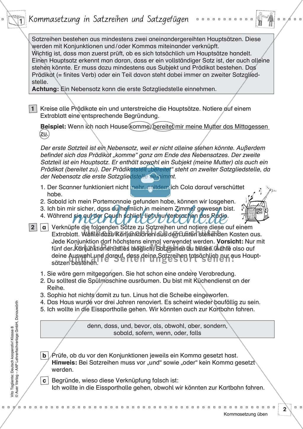 Deutsch kooperativ: Kommasetzung üben Preview 4