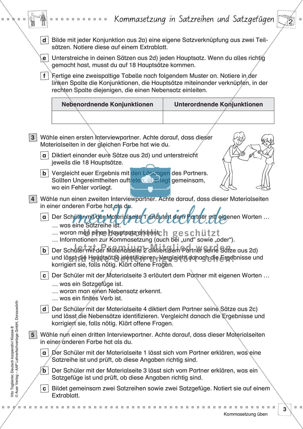 Deutsch kooperativ: Kommasetzung üben Preview 5