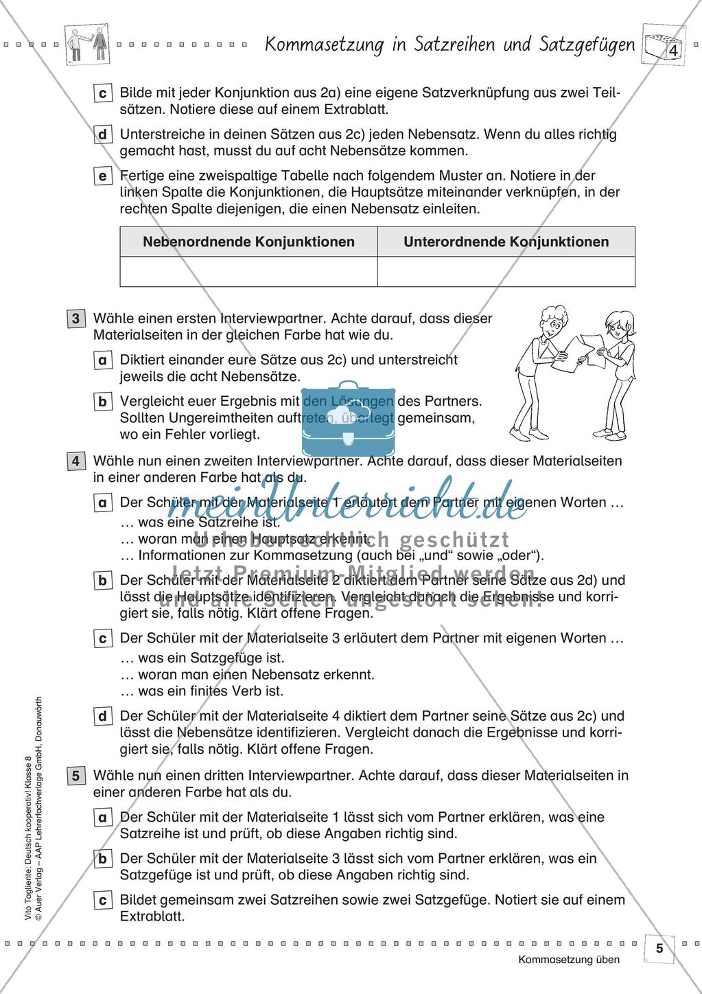 Deutsch kooperativ: Kommasetzung üben Preview 7