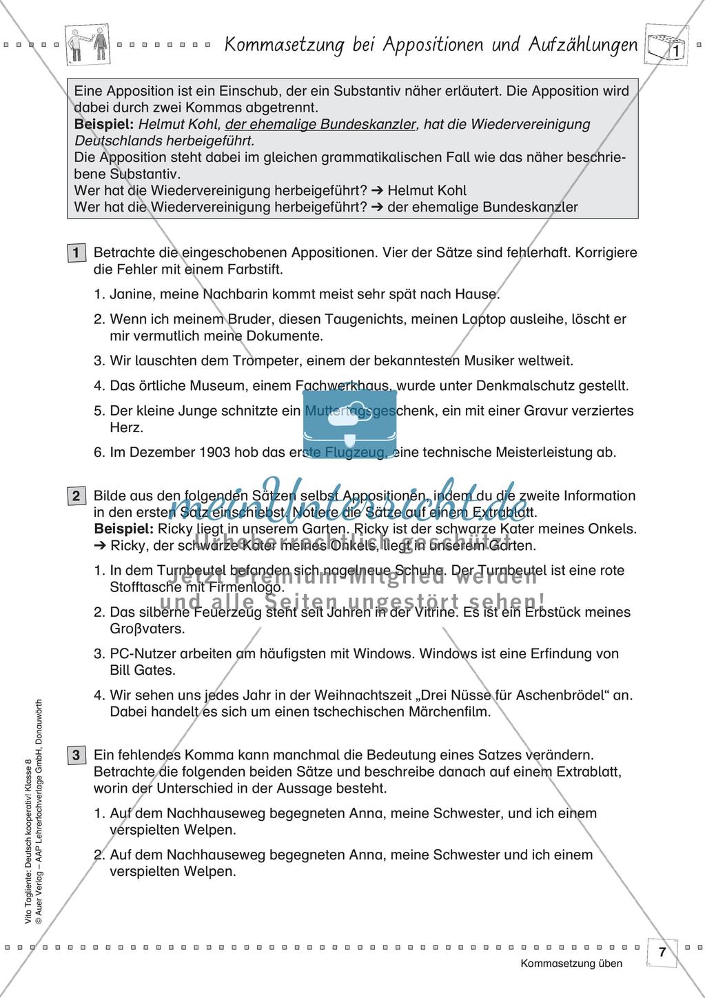 Deutsch kooperativ: Kommasetzung üben Preview 9