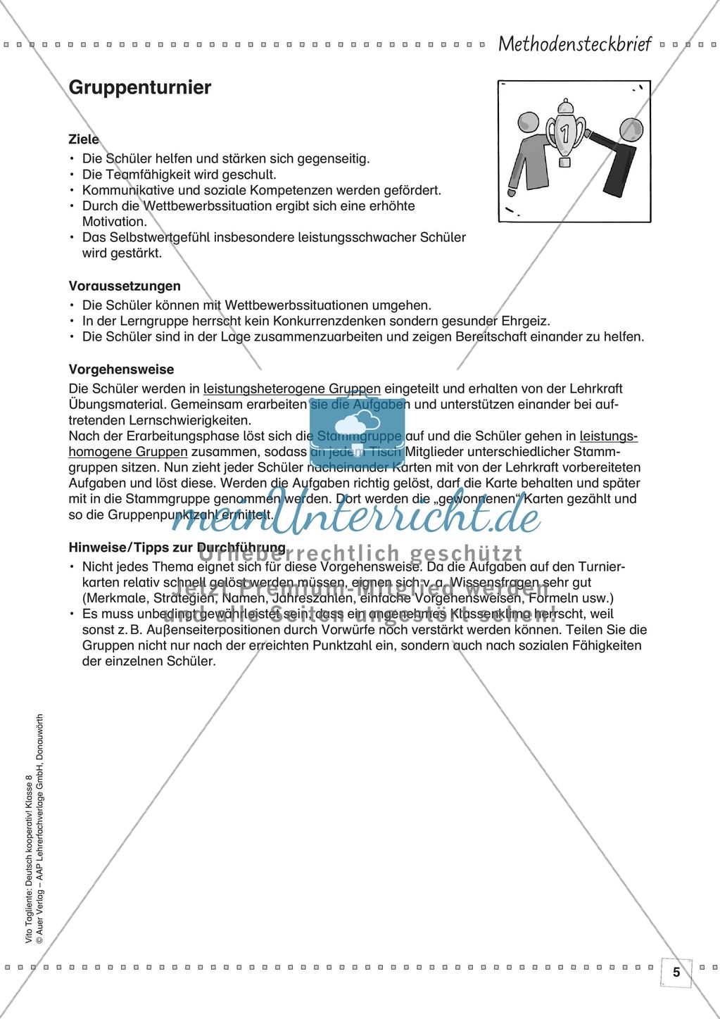 Deutsch kooperativ: Inhaltsangaben erfassen und überarbeiten Preview 7