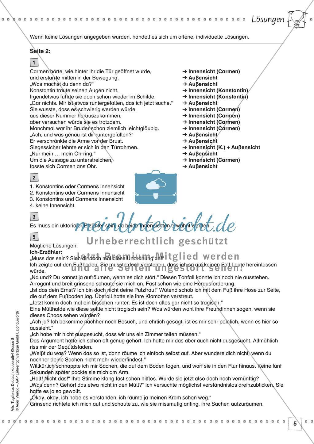 Deutsch kooperativ: Erzählperspektiven umsetzen Preview 7