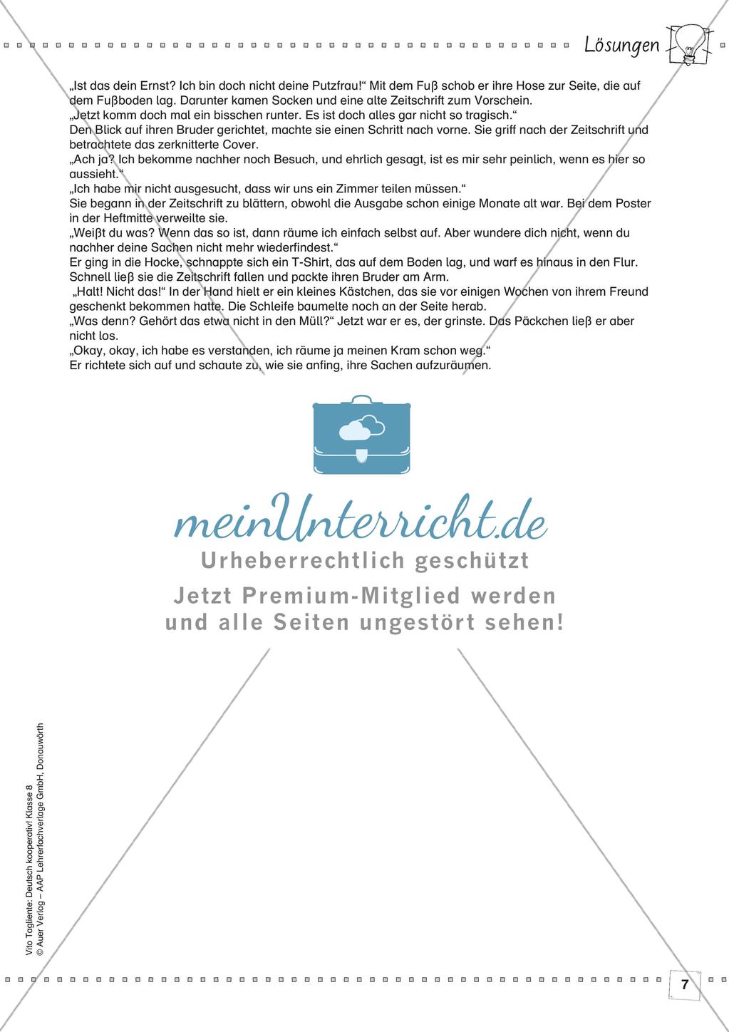 Deutsch kooperativ: Erzählperspektiven umsetzen Preview 9
