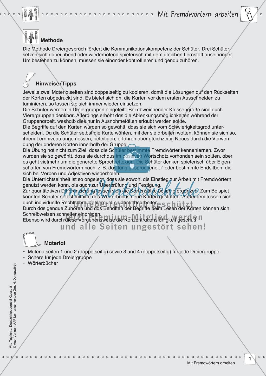 Mit Fremdwörtern umgehen Preview 3