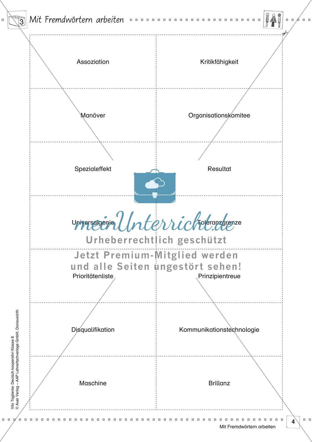 Mit Fremdwörtern umgehen Preview 6