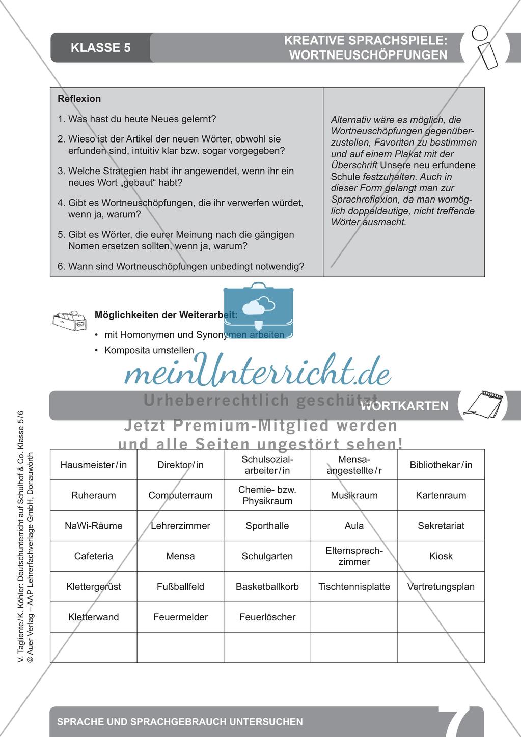 Deutsch auf dem Schulhof: Sprache und Sprachgebrauch untersuchen Preview 9